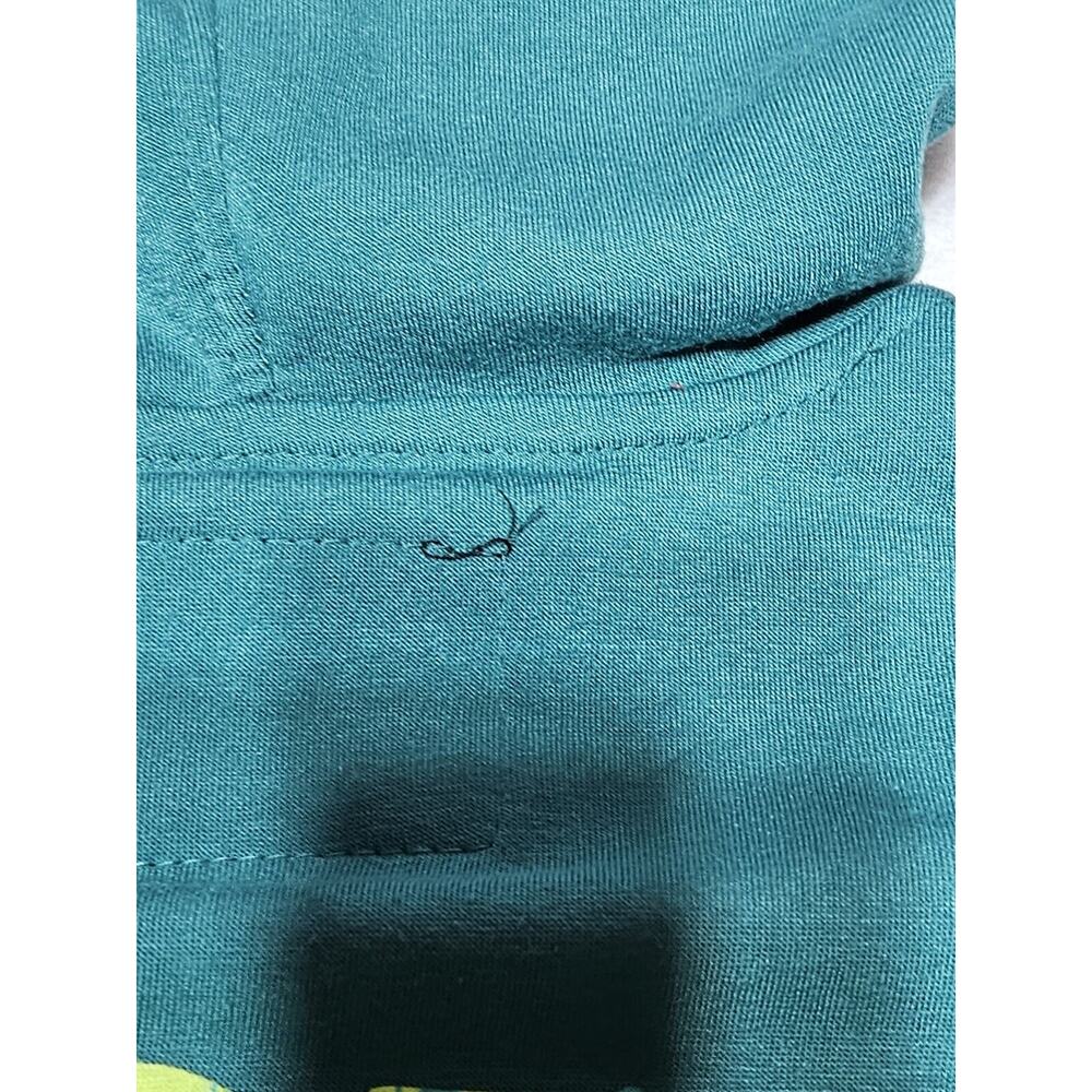 Brooklyn Sweater Women Med Kinetic Research Faded Hoodie Kangaroo Pockets Green - Picture 13 of 13